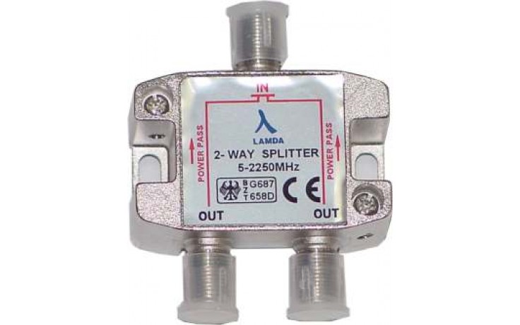 ClearView2 Way F connector splitter 5-2250MHz