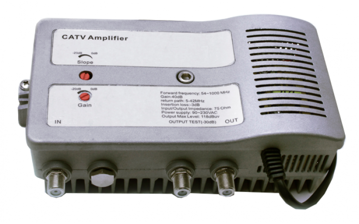 ClearView DA2710 40dB Distribution Amplifer with return path.