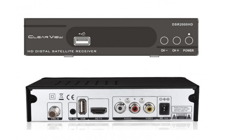 ClearView DSR2000HD DVBS2 Small Sized Digital Satellite Receiver