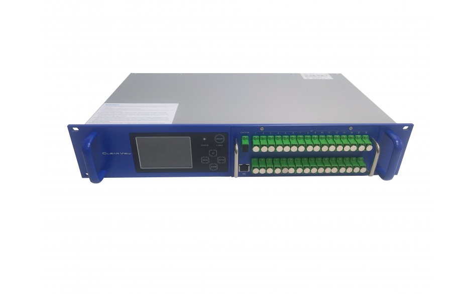 ClearView EDFA1550-32H 32 Port RF Optical Amplifier 15.5dBm per port output level