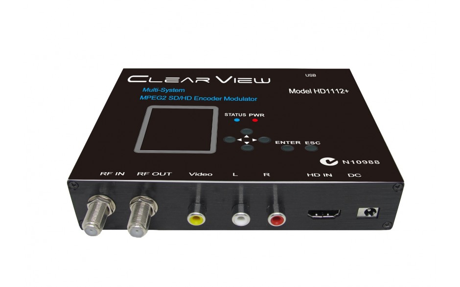ClearView HD1112+ Multi-System MPEG2 SD/HD Digital Modulator