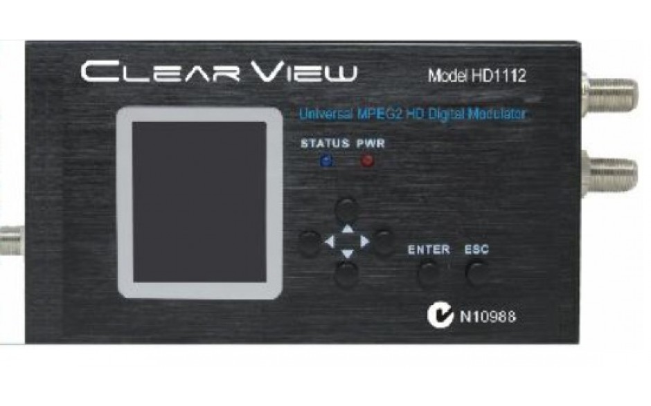 ClearView HD1112U Universal MPEG2 Single HD DVBT Modulator