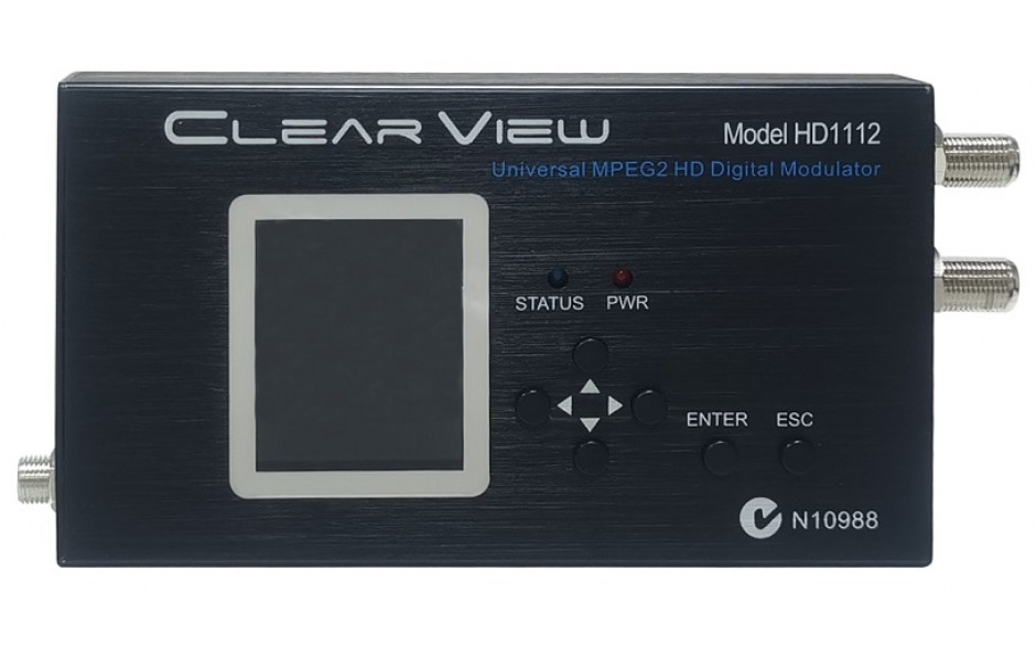 ClearView HD1112U Universal MPEG2 Single HD DVBT Modulator