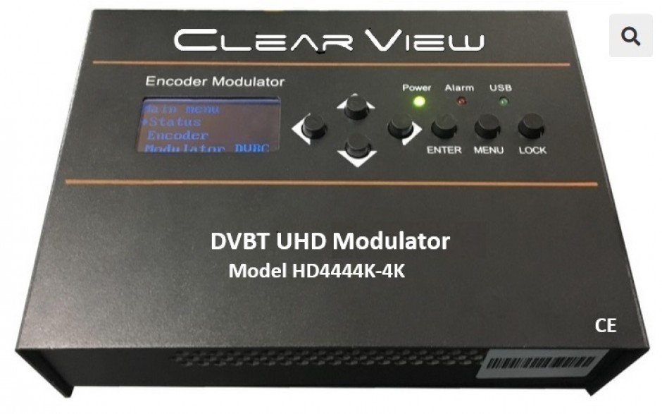 ClearView HD4444K-4K Full 4K DVBT Digital modulator  with HDMI Loop Through