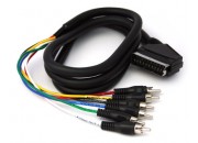 SatKing Scart to 6 RCA 1.2m lead