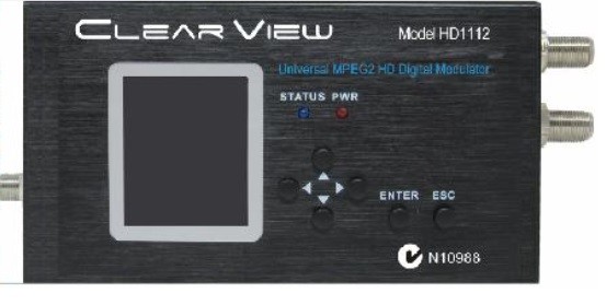 ClearView HD1112U Universal MPEG2 Single HD DVBT Modulator