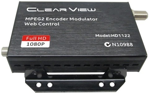 ClearView HD1122 MPEG2 Single HD DVBT Modulator Web GUI Control